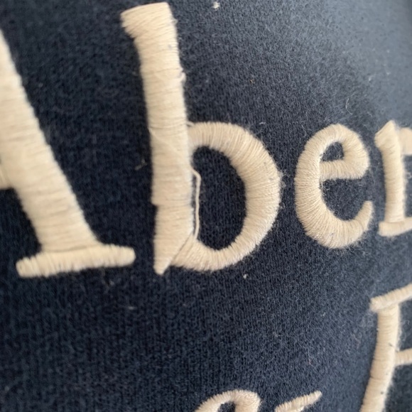 Abercrombie and Fitch navy hoodie sweatshirt - Picture 3 of 4